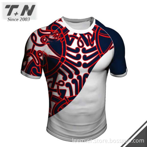 Sublimation new zealand rugby jersey 280 gsm polyester fabric